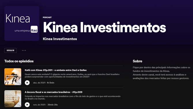 Podcast Kinea - Kinea Investimento