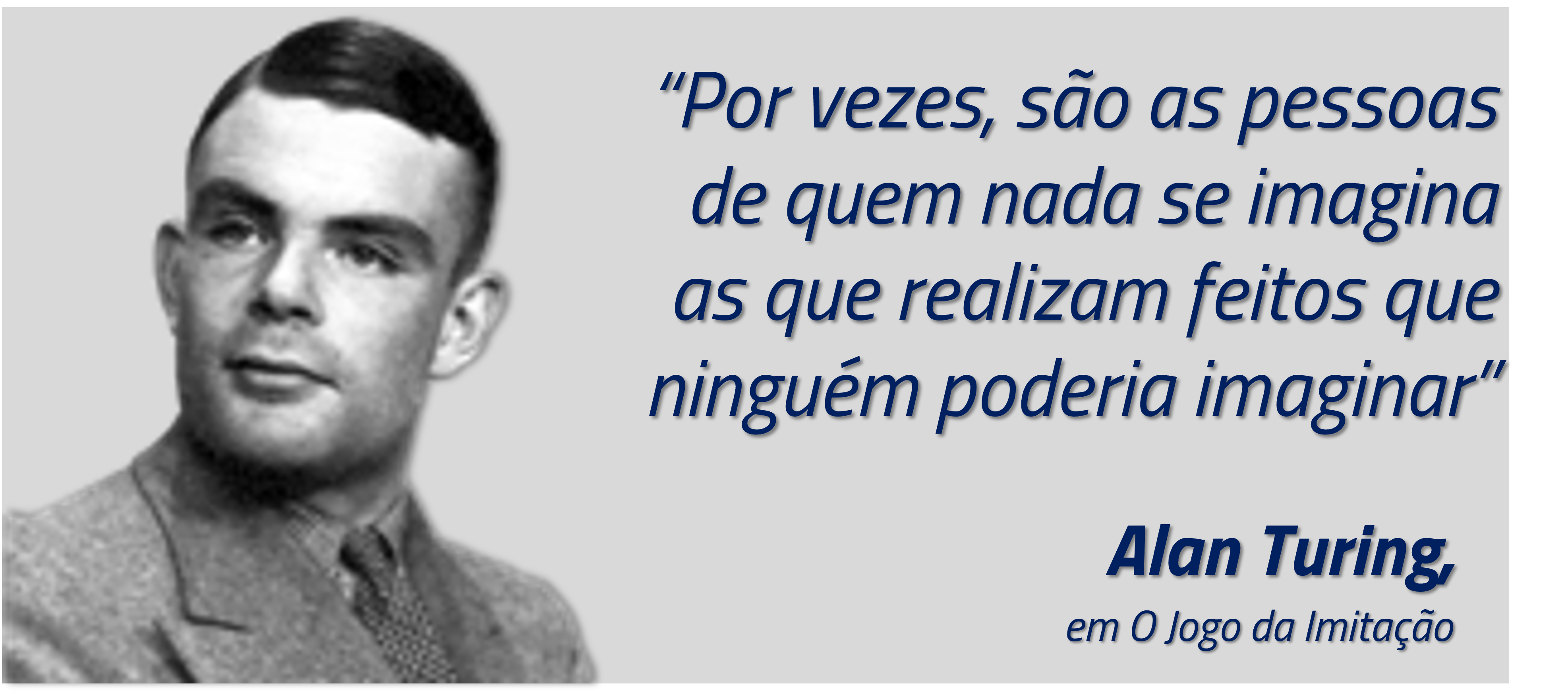 Jogo da imitação de Alan Turing.